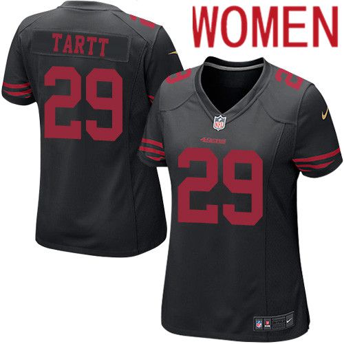 Women San Francisco 49ers #29 Jaquiski Tartt Nike Black Game Player NFL Jersey
